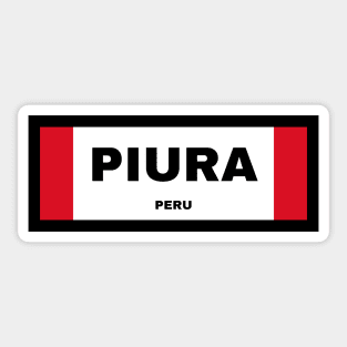 Piura City in Peruvian Flag Sticker